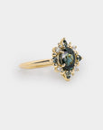 Estella Halo Sapphire ring - 1.69ct Oval Sapphire