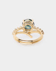 Promise engagement ring - 2.38ct round natural sapphire