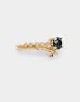Promise engagement ring - 0.615ct round natural sapphire
