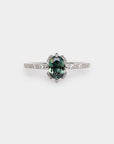 Elements sapphire ring - 7x5mm oval sapphire