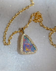 Meteorites bezel boulder opal Necklace 2