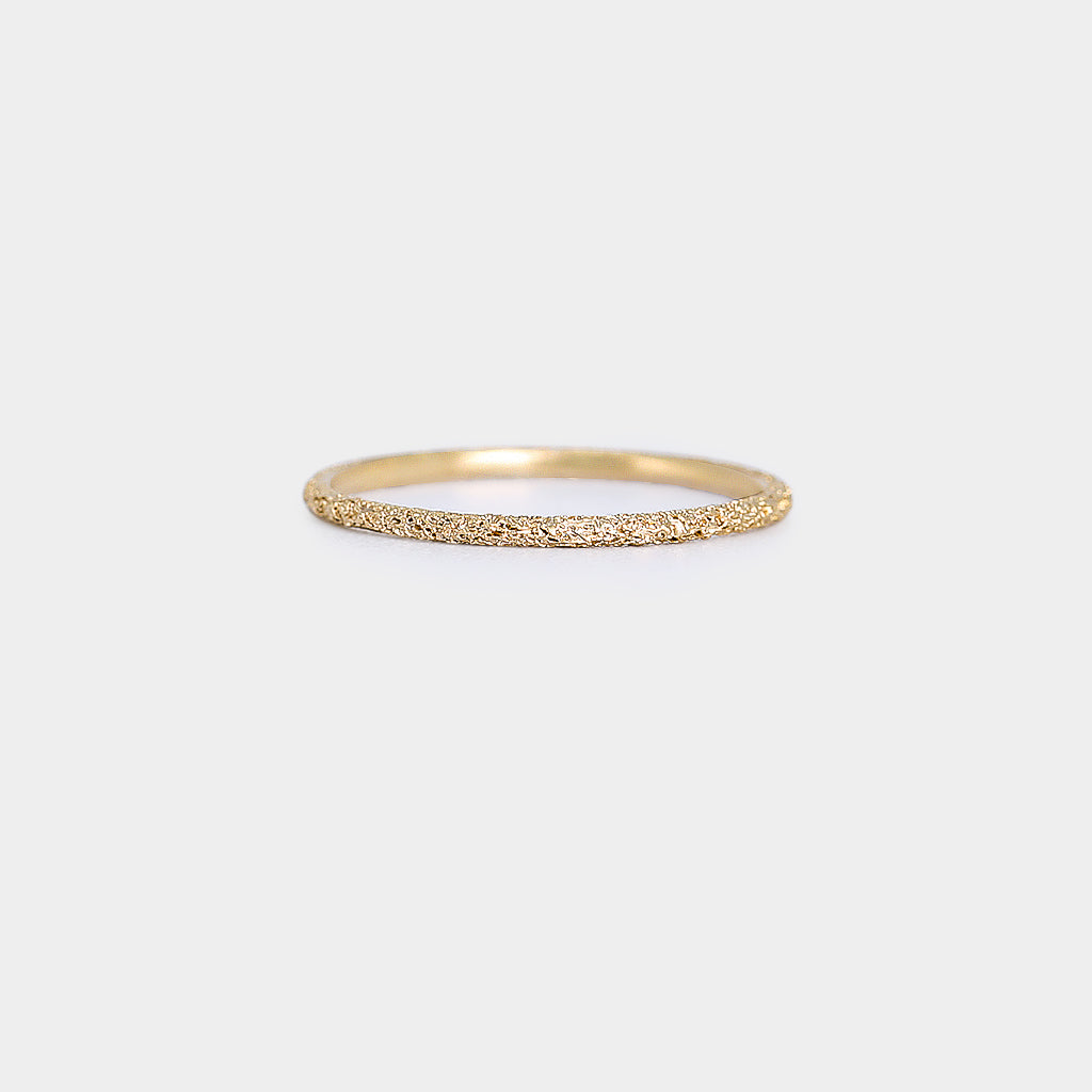 Petite Round Textured Band - 1.2mm