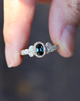 Meteorite - Natural Sapphire Ring
