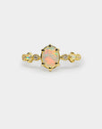 Harmony Crystal Opal Ring - 8x6mm Oval crystal opal
