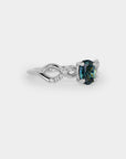 Infinity sapphire ring - 1.02ct oval sapphire