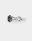 Infinity sapphire ring - 1.02ct oval sapphire