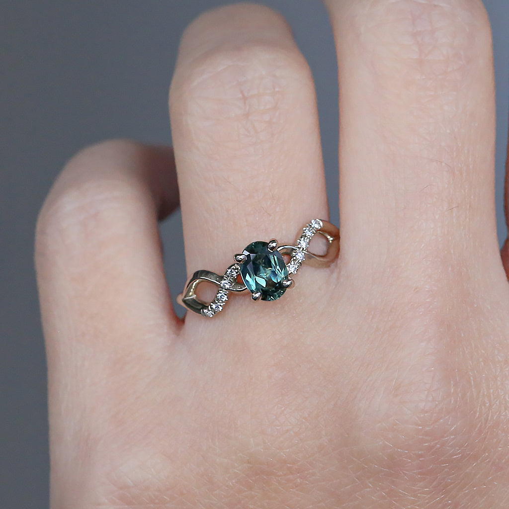 Infinity - Natural Sapphire Ring