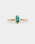 Meteorite bezel boulder opal ring 1