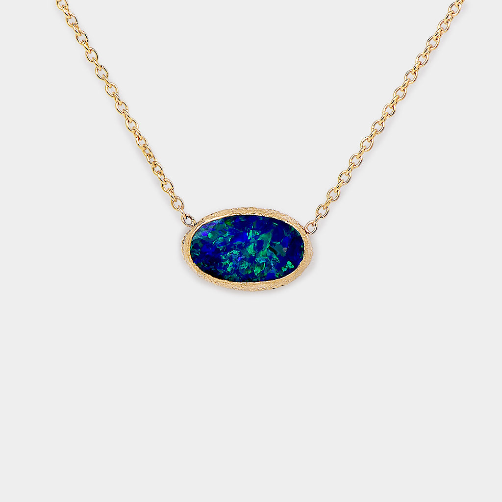 Meteorites east-west opal doublet Necklace 1