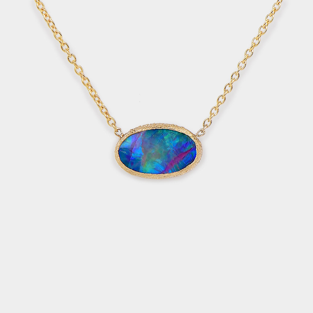 Meteorites east-west opal doublet Necklace 4