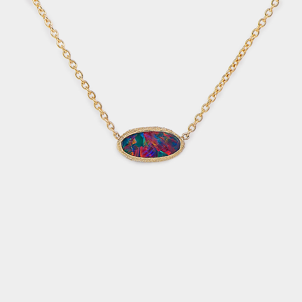 Meteorites east-west opal doublet Necklace 5