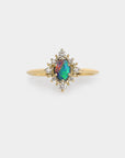 Mini Sunray - Natural Opal Ring