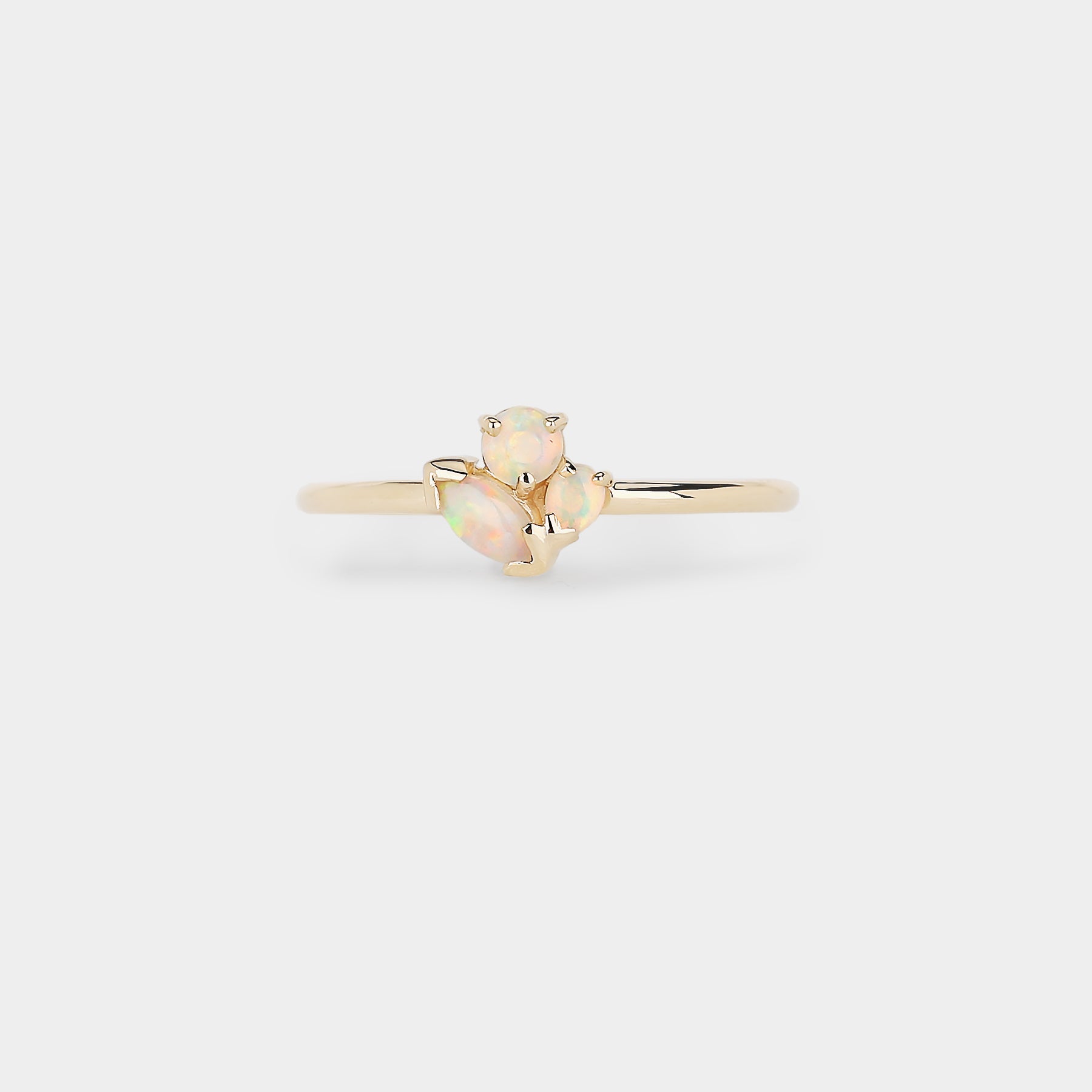 Opal cluster ring