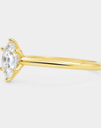 Petal Cathedral Diamond Ring – Oval Lab Diamond