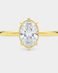 Rim Diamond Ring – Oval Lab Diamond