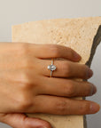 Pavé Solitaire - Diamond Ring