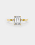 Pavé Solitaire - Diamond Ring