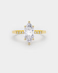 Pavé Solitaire - Diamond Ring