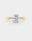 Pavé Solitaire - Diamond Ring