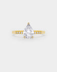 Pavé Solitaire - Diamond Ring