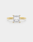 Pavé Solitaire - Diamond Ring