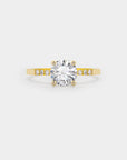 Pavé Solitaire - Diamond Ring
