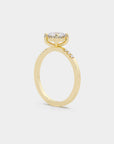 Pavé Solitaire - Diamond Ring