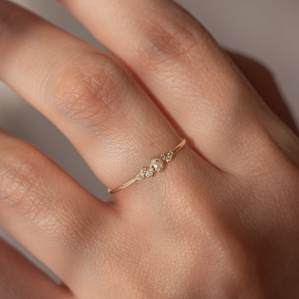 Petite Galaxy Birthstone Ring - Choose your birthstone
