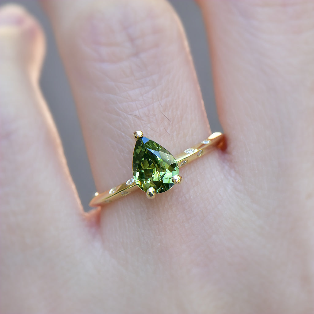 Rhyme sapphire ring - 1.59ct pear sapphire