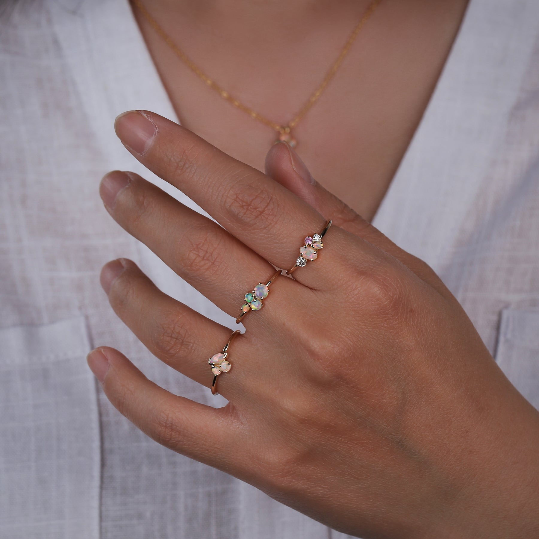 Secret Garden Cluster Ring