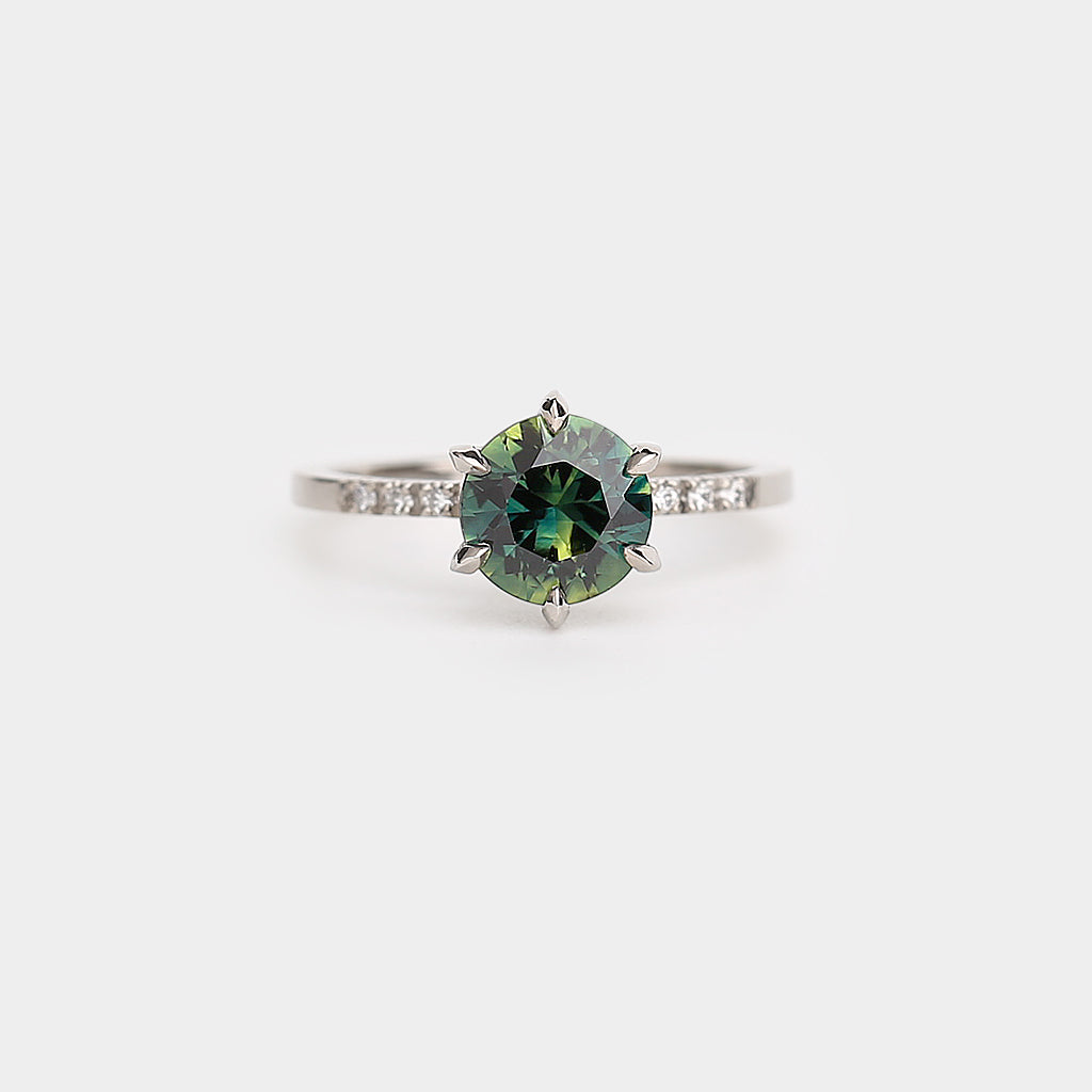 Star Solitaire - Natural Sapphire Ring