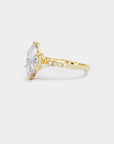 Star Solitaire Diamond Ring - Marquise Lab Diamond
