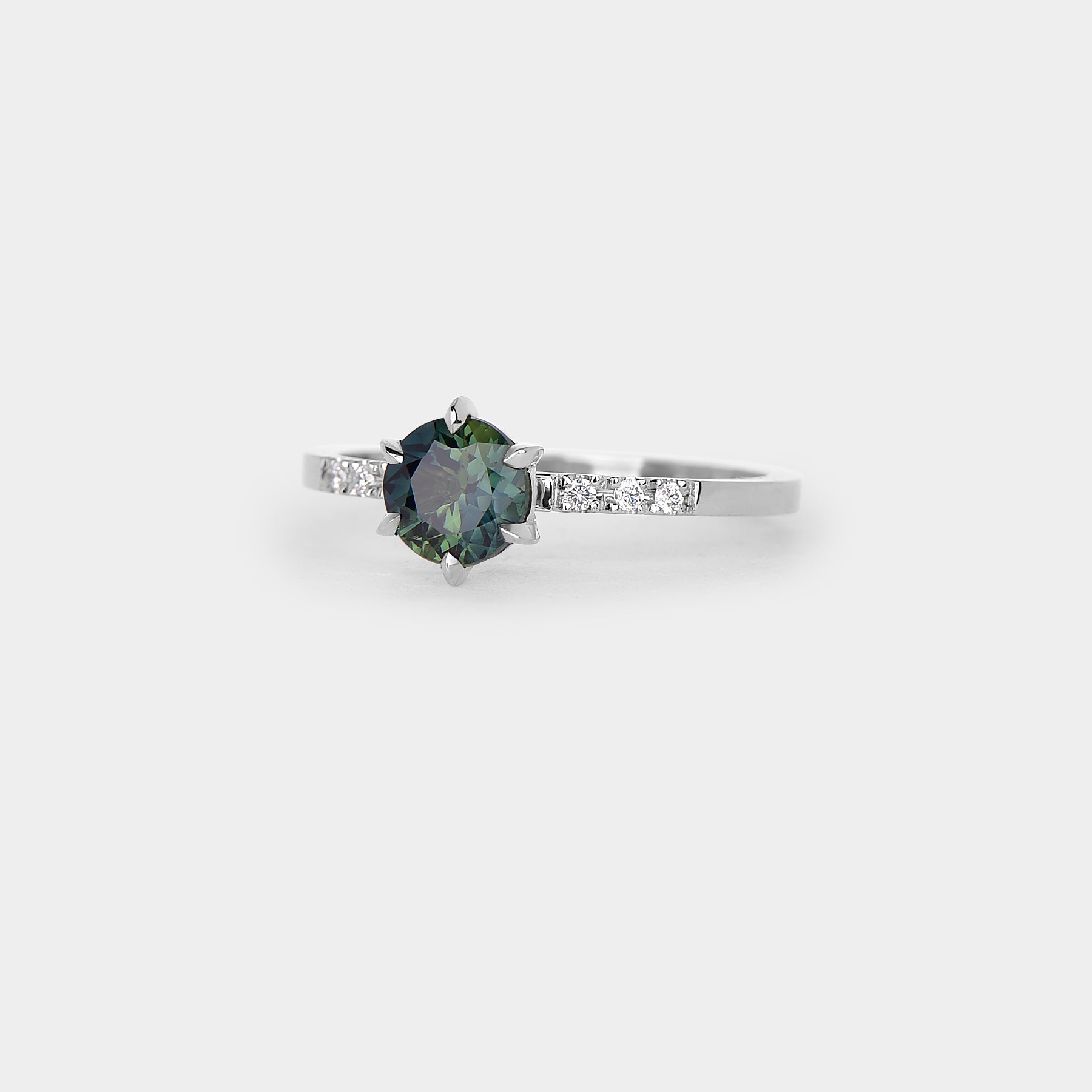 Star sapphire solitaire Ring - 1.03ct round sapphire