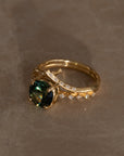 Promise engagement ring - 2.38ct round natural sapphire