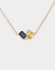 Vela Toi et Moi Necklace - 1.65ct sapphires