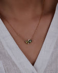 Vela Toi et Moi Necklace - 2.66ct sapphires