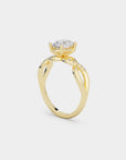 Infinity Diamond Ring - Oval Lab Diamond