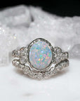 Meteorite - Natural Opal Ring