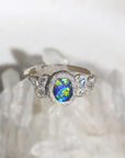 Meteorite - Natural Opal Ring