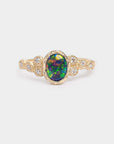 Meteorite - Natural Opal Ring