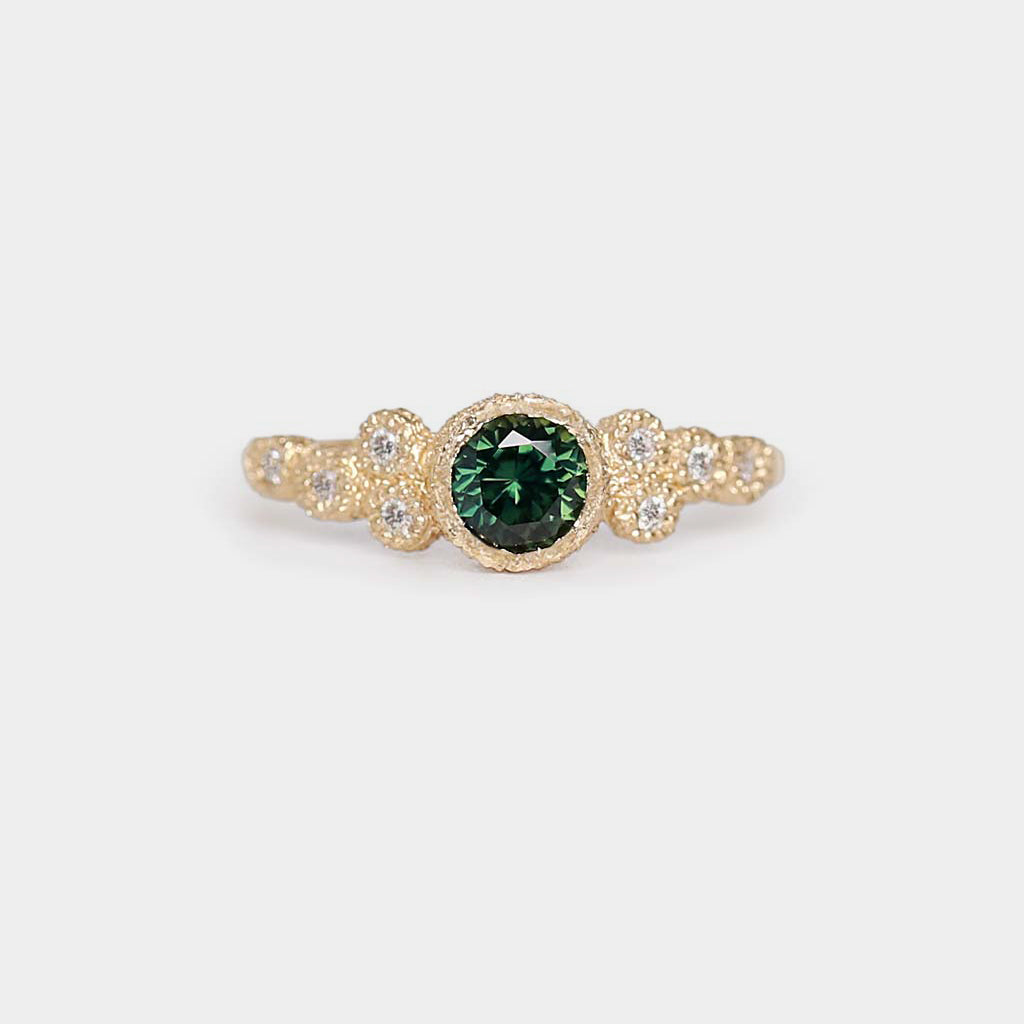 Meteorite - Natural Sapphire Ring