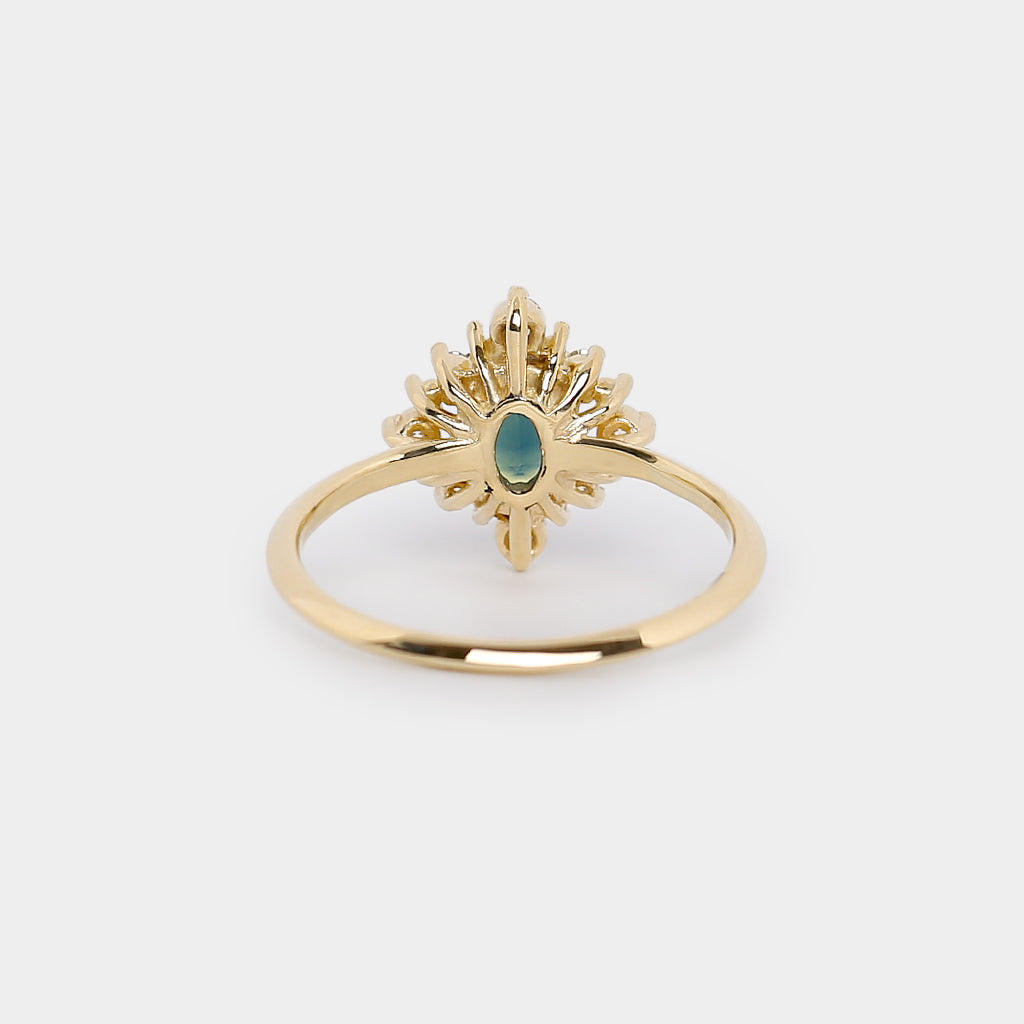 Mini Sunray - Natural Opal Ring