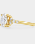 Meadow Cluster Diamond Ring – Oval Lab Diamond