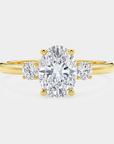Solara Trilogy Diamond Ring - Oval Lab Diamond