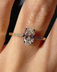 Pavé Solitaire - Diamond Ring