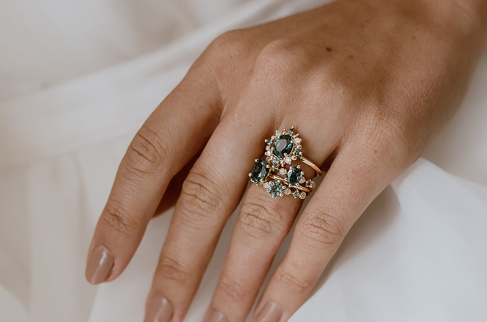Australian sapphire rings-ready to ship