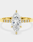 Star Solitaire Diamond Ring - Marquise Lab Diamond