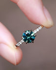 Star Solitaire - Natural Sapphire Ring