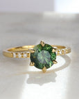 Star Solitaire - Natural Sapphire Ring