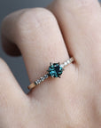 Star Solitaire - Natural Sapphire Ring